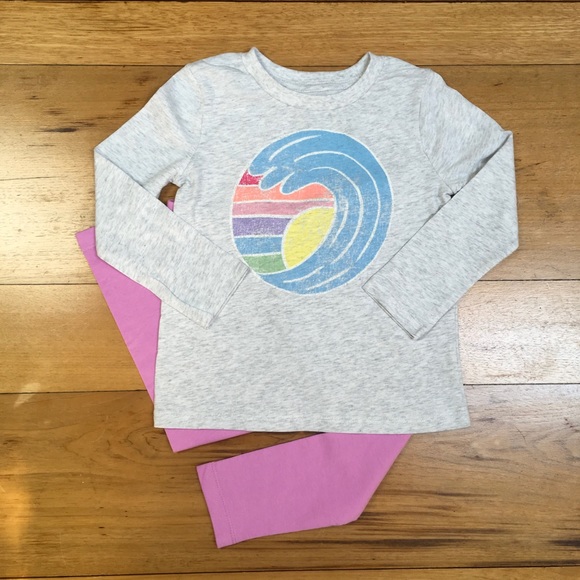 NWT Gymboree Girls Long Sleeve T-shirt and Legging - Picture 1 of 5